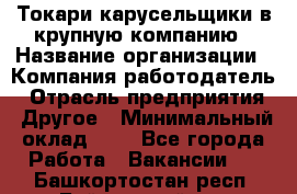 Токари-карусельщики в крупную компанию › Название организации ­ Компания-работодатель › Отрасль предприятия ­ Другое › Минимальный оклад ­ 1 - Все города Работа » Вакансии   . Башкортостан респ.,Баймакский р-н